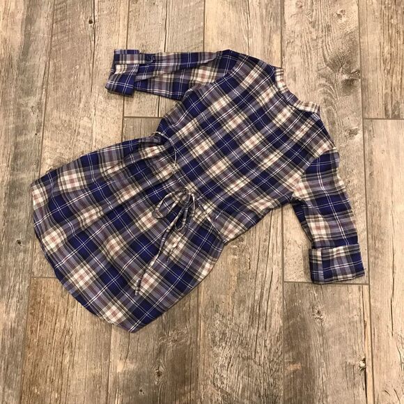 Miley Cyrus MaXazria plaid button down shirt / tunic - Picture 7 of 11